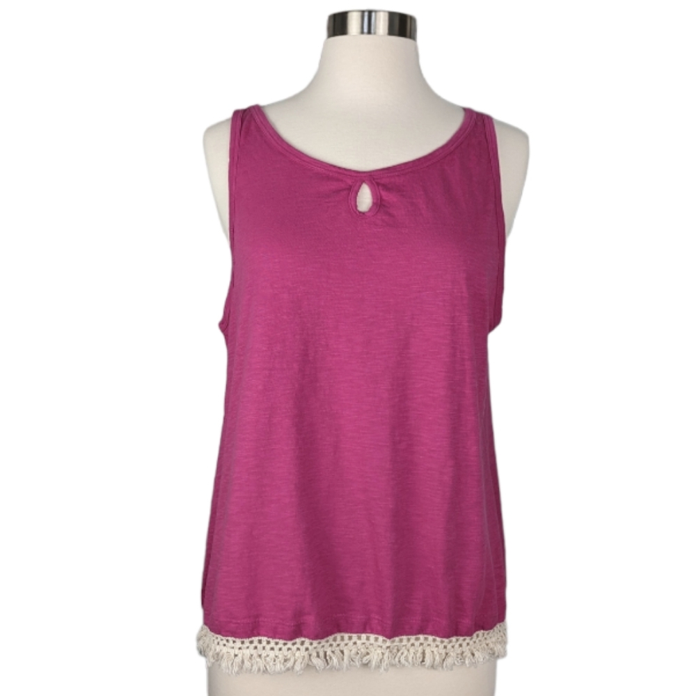 Lucky Brand Fringed Tank Top XL